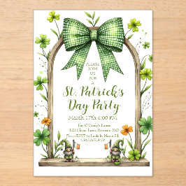 Customizable St. Patrick’s Day Invitation  アクリル招待状