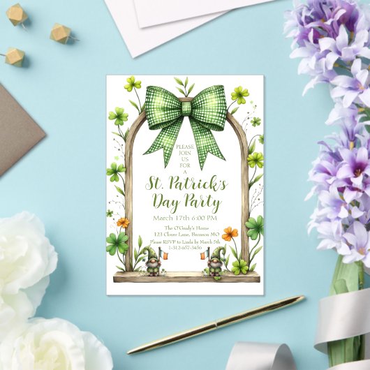 Customizable St. Patrick’s Day Invitation アクリル招待状 (インサイチュ (ウェディング))