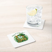 Customizable St. Patrick's Day スクエアペーパーコースター (インサイチュ)