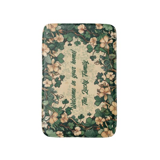customizable St. Patrick's day バスマット (正面縦)
