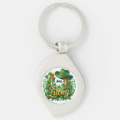 customizable St. Patrick's day party キーホルダー (正面)