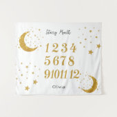 Customizable Starry Month Milestone Tapestry  タペストリー (正面(横))