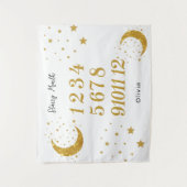 Customizable Starry Month Milestone Tapestry  タペストリー (正面)