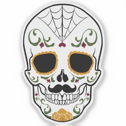 Customizable Sugar Skull シール (正面)