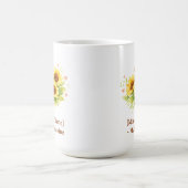 Customizable Sunflower Heart Mother’s Day Mug コーヒーマグカップ (中央)