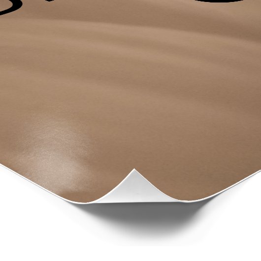 Customizable Sunflower Petals in Sepia Tone ポスター (コーナー)