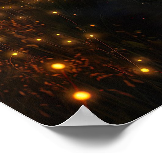 Customizable Sunset Fields Poster ポスター (角)