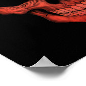 Customizable Swiss Dj Skull with Headphones ポスター (角)