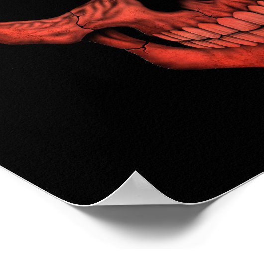 Customizable Swiss Dj Skull with Headphones ポスター (角)