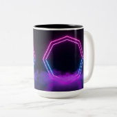 Customizable Synthwave Aesthetic-Mug ツートーンマグカップ (正面右)
