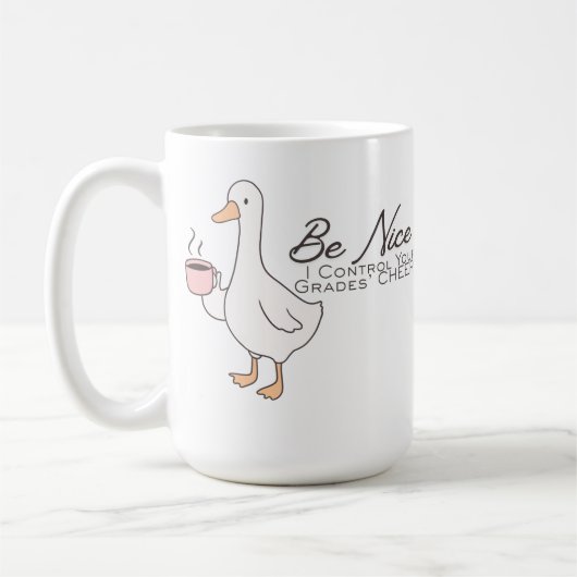 Customizable Teacher controls your grades Mug コーヒーマグカップ (左)