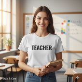 Customizable Teacher Text Statement T-Shirt forMen Tシャツ