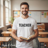 Customizable Teacher Text Statement T-Shirt forMen Tシャツ