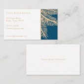 Customizable Texas beach rental business card 名刺 (正面/裏面)
