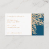 Customizable Texas beach rental business card 名刺 (正面)