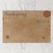 Customizable Text Thanksgiving Tear-off Placemats ペーパーパッド (正面)