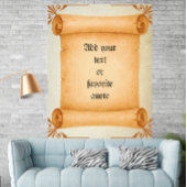 Customizable Text Victorian Vintage Scroll Poster ポスター