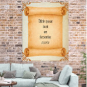 Customizable Text Victorian Vintage Scroll Poster ポスター