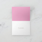 Customizable Thank you - Baby Girl サンキューカード (内部)