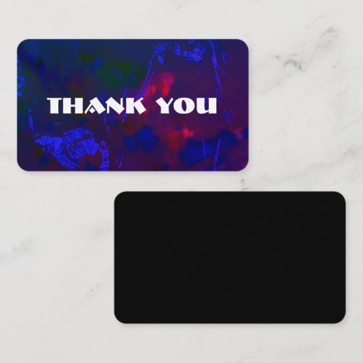 Customizable thank you card  名刺 (正面/裏面)