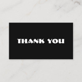 Customizable thank you card  名刺