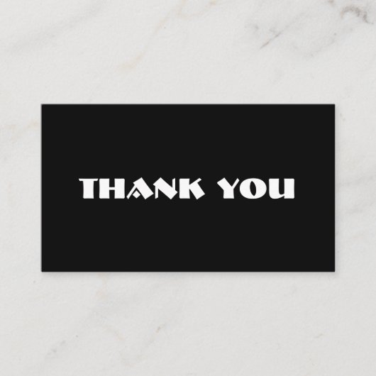 Customizable thank you card 名刺 (正面)