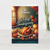 Customizable Thanksgiving  カード (正面)