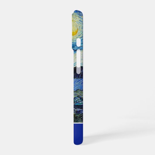 Customizable The Starry Night by Van Gogh iPhone 16ケース (左側面)