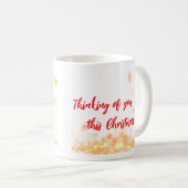 🎨 Customizable "Thinking of You This Christmas" コーヒーマグカップ (正面右)