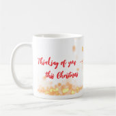 🎨 Customizable "Thinking of You This Christmas" コーヒーマグカップ (左)