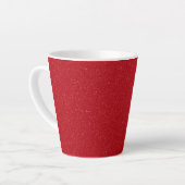 Customizable Tomato Red Speckle Latte Mug カフェラテマグ (左アングル)