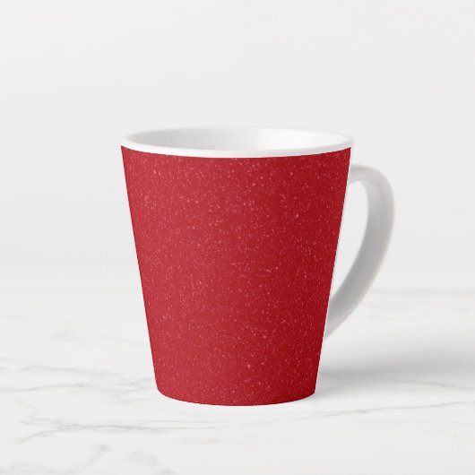 Customizable Tomato Red Speckle Latte Mug カフェラテマグ (右アングル)