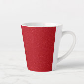 Customizable Tomato Red Speckle Latte Mug カフェラテマグ (右)