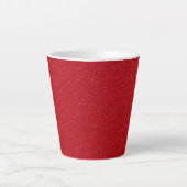 Customizable Tomato Red Speckle Latte Mug カフェラテマグ (正面)
