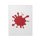 Customizable Tomato Red Splash Notepad ノートパッド (回転)