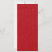 Customizable Tomato Red & White Drip Flat Card (裏面)