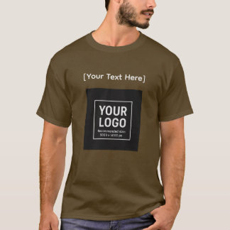 Customizable Trader Logo & Text T-Shirt Tシャツ