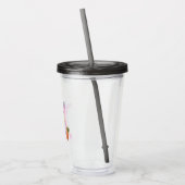 Customizable Travel Themed Paris Acrylic Tumbler アクリルタンブラー (左)