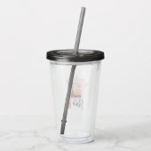 Customizable Travel Themed Paris Acrylic Tumbler アクリルタンブラー (裏面)