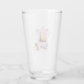 Customizable Travel Themed Paris Drinking Glass タンブラーグラス (裏面)