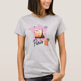 Customizable Travel Themed Paris Shirt Tシャツ