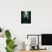 Customizable Twisted Forest Deer Poster ポスター (ホームオフィス)
