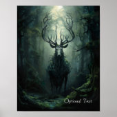 Customizable Twisted Forest Deer Poster ポスター (正面)