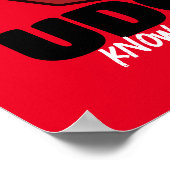 Customizable Udon know who i am ポスター (角)