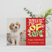 Customizable Valentine Photo Card Holiday Card シーズンカード (スタンド正面)