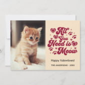 Customizable Valentine Photo Card Holiday Card シーズンカード (正面)