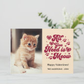 Customizable Valentine Photo Card Holiday Card シーズンカード (スタンド正面)