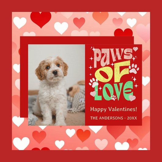 Customizable Valentine Photo Card Holiday Card シーズンカード