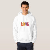 Customizable Valentine's Day Artistic Love Men's a パーカ (正面フル)