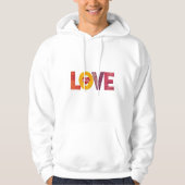 Customizable Valentine's Day Artistic Love Men's a パーカ (正面)